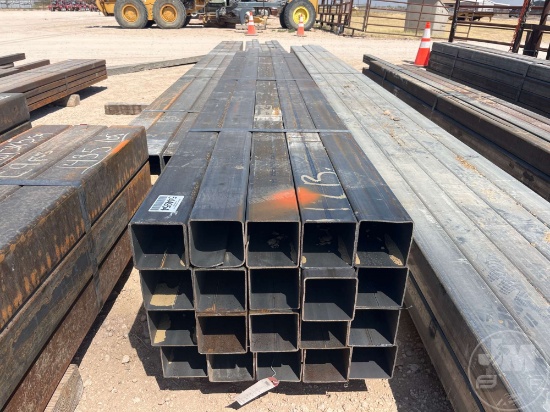 20 PCS @ 11.75 FT HOT ROLLED 11GA 4 IN. X 4 IN. SQUARE TUBING