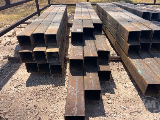 9 PCS @ 11 FT HOT ROLLED .188 IN. X 6 IN. X 6 IN. SQUARE TUBING