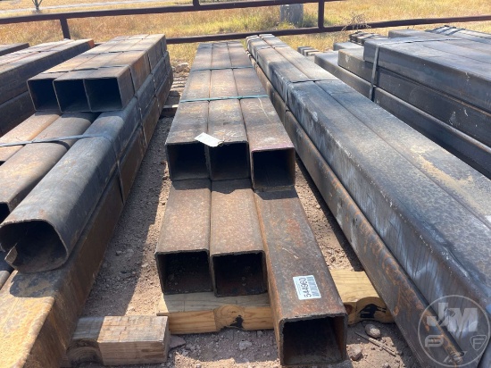 6 PCS @ 11 FT HOT ROLLED .25 IN. X 6 IN. X 6 IN. SQUARE TUBING