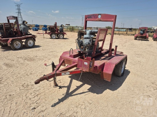 2012 GORMAN RUPP T-4 SELF PRIMING CENTRIFUGAL TRAILER MOUNTED PUMP
