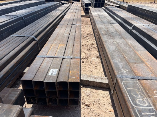 15 PCS @ 20.5 FT HOT ROLLED 14GA 3 IN. X 3 IN. SQUARE TUBING