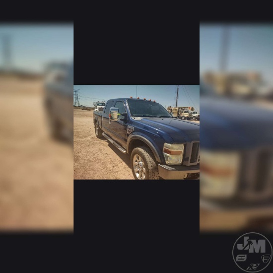 2008 FORD F-250 CREW CAB 4X4 PICKUP VIN: 1FTSW21RX8EA38012