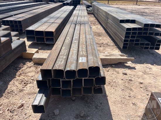 17 PCS @ 22.5 FT HOT ROLLED 14GA 3 IN. X 3 IN. SQUARE TUBING
