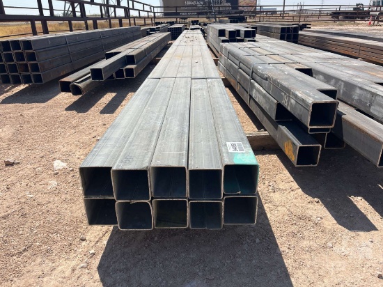 10 PCS @ 30 FT HOT ROLLED 11GA 4 IN. X 4 IN. GALVANIZED SQUARE TUBING