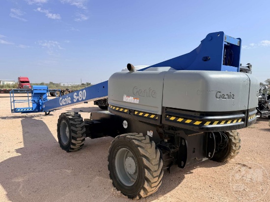 2006 GENIE S-80 4X4 TELESCOPIC BOOM LIFT SN: S8006-4606