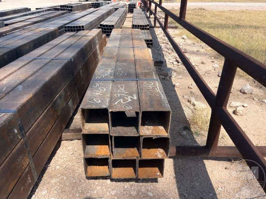 9 PCS @ 8.5 FT HOT ROLLED .188 IN. X 6 IN. X 6 IN. SQUARE TUBING