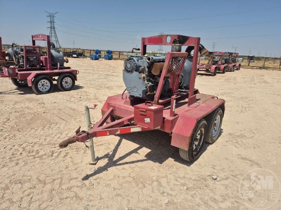 2011 GORMAN RUPP T-4 SELF PRIMING CENTRIFUGAL TRAILER MOUNTED PUMP