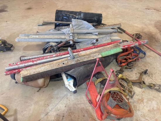PALLET OF CONCRETE WORKING EQUIPMENT & TOOLS