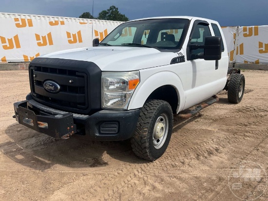2016 FORD F-250XL SD EXT CAB 4X4 SINGLE AXLE CAB & CHASSIS VIN: 1FD7X2B60GEB25421