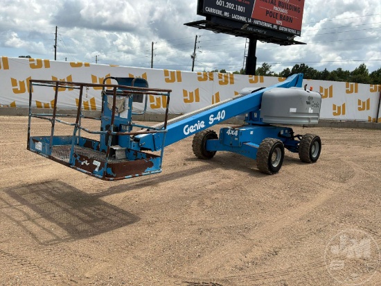 2015 GENIE S-40 4X4 TELESCOPIC BOOM LIFT SN: S4015-21101