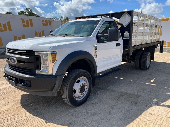 2019 FORD F-450 XL SD VIN: 1FDUF4GY1KEC92441 S/A STAKE TRUCK