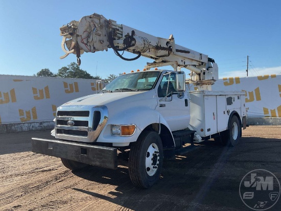 ALTEC 2007 FORD F-750 S/A DIGGER DERRICK TRUCK VIN: 3FRXF75G17V512141