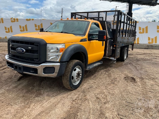 2016 FORD F-550XL VIN: 1FDUF5HT3GEC24366 S/A STAKE TRUCK