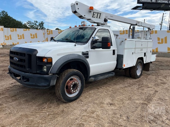 ETI 2008 FORD F-450 BUCKET TRUCK VIN: 1FDXF46Y18EA36257