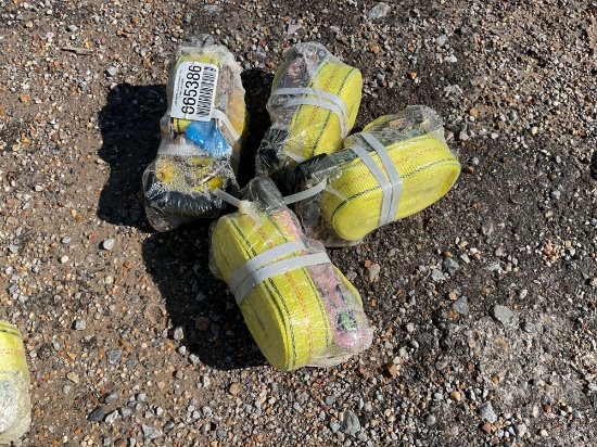 Unused Qty (4) Heavy Duty Ratchet Straps