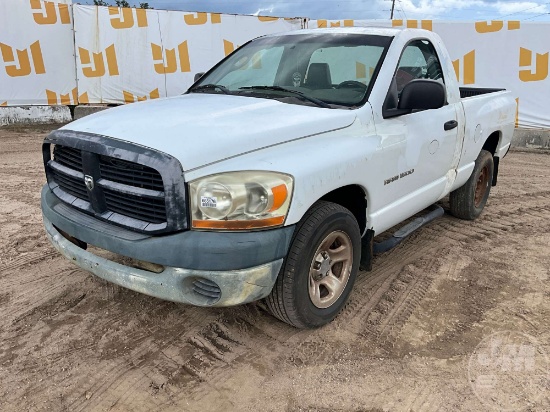 2006 DODGE RAM REGULAR CAB 4X2 PICKUP VIN: 1D7HA16P46J212158