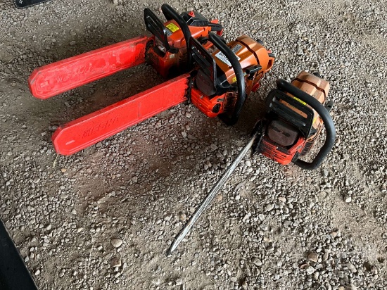 QTY OF (3) ECHO TIMBER CHAINSAWS