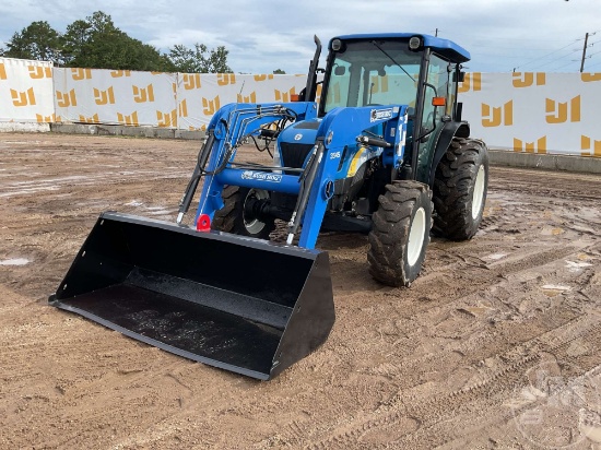 2008 NEW HOLLAND T4040 DELUXE 4X4 TRACTOR W/ LOADER SN: Z8JA00249