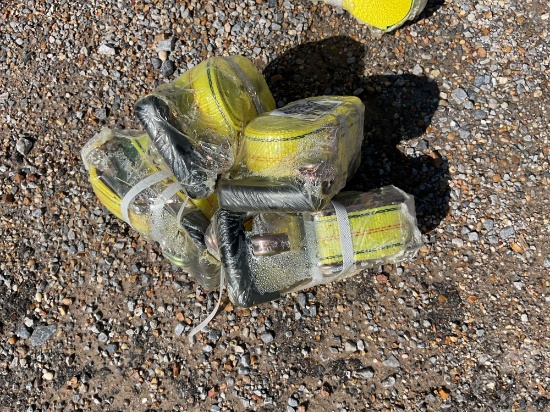 Unused Qty (4) Heavy Duty Ratchet Straps
