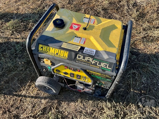 2020 CHAMPION 100297 DUAL FUEL GENERATOR 8000 WATTS PORTABLE GENERATOR SN: 20MAY2500949