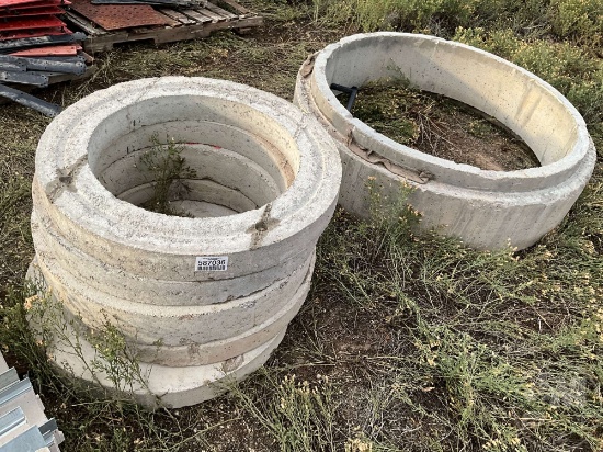 QTY OF (5) 24”...... CONCRETE GRADE RINGS, (1) 48”...... CONCRETE