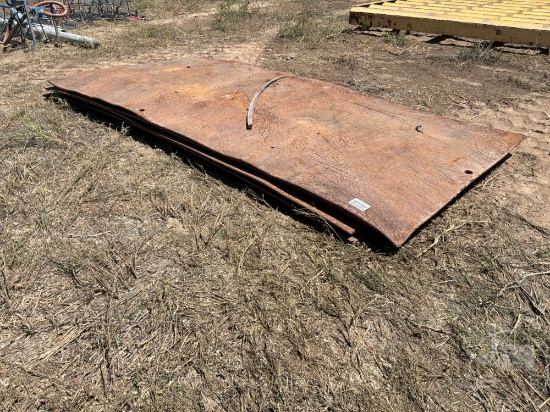 4’...... X 10’...... X 1/2”...... STEEL PLATES, QTY OF 4
