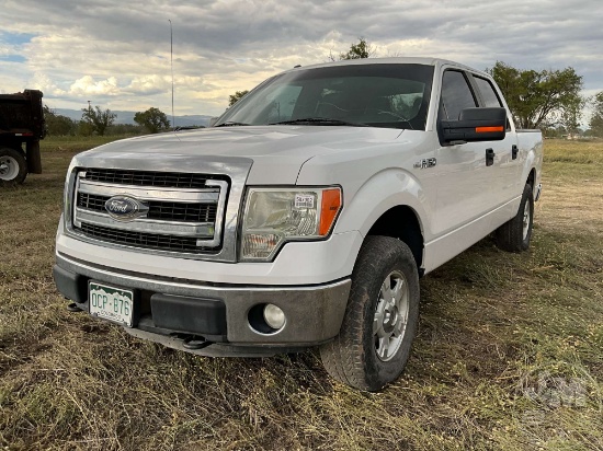 2014 FORD F-150 XLT CREW CAB 4X4 PICKUP VIN: 1FTFW1EF9EFA95707