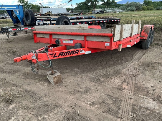 2018 LAMAR CC831825 CAR HAULER TRAILER 7'X18' VIN: 5RVCC1825JP059835