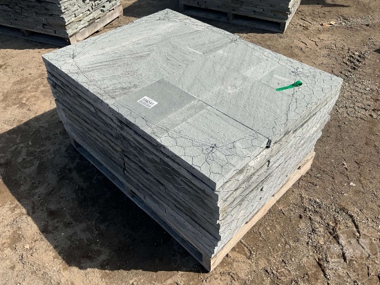 PALLET OF PENNSYLVANIA BLUE STONE PAVERS QTY OF (12) 23