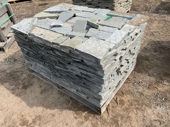Pallet Of Pennsylvania Blue Stone Pavers Assorted Sizes