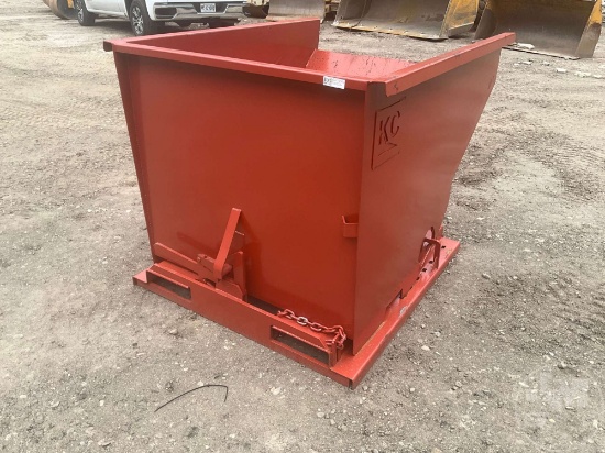 UNUSED KC STANDARD DUTY 2 CY CAPACITY DUMPING HOPPER