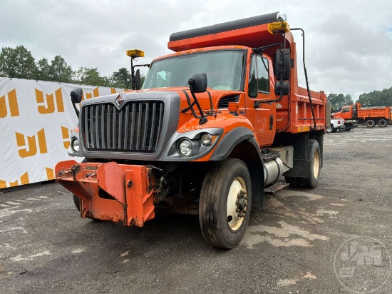 2012 INTERNATIONAL 7400 WORKSTAR SINGLE AXLE DUMP TRUCK VIN: 1HTWDAAR5CJ549535