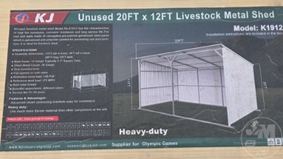 20’...... X 12’...... Livestock Metal Shed