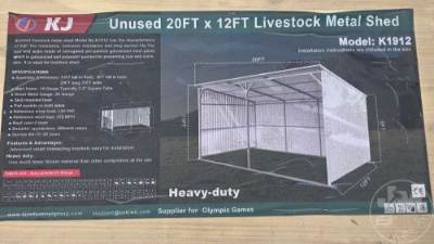 20’...... X 12’...... Livestock Metal Shed