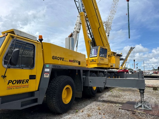 2001 GROVE GMK5240 ALL TERRAIN CRANE SN: UPPER 5200 - 9146 LOWER W094507809WG12079