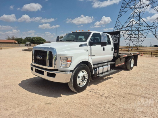 2023 FORD F-650 CREW CAB FLATBED TRUCK VIN: 1FDNW6DC9PDF06789