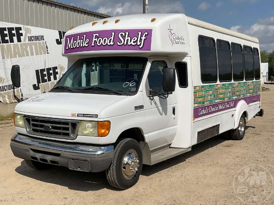 2006 FORD E-450 VIN: 1FDXE45S56DB26157 2WD BUS CONVERTED TO MOBILE FOOD SHELF