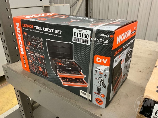Unused Wokin 132 Piece Tool Chest Set
