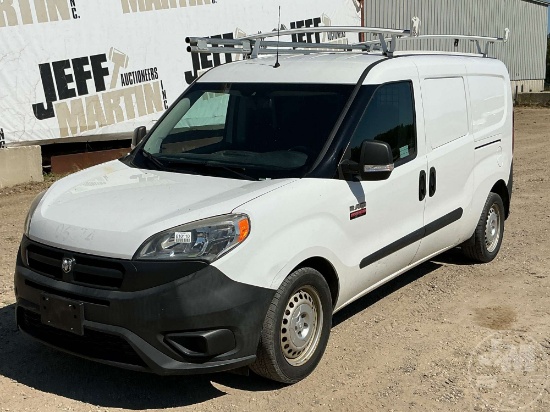 2017 RAM PROMASTER CITY FWD CARGO VAN VIN: ZFBERFAB8H6D74093
