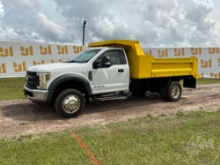 2018 FORD F-550 SINGLE AXLE DUMP TRUCK VIN: 1FDUF5GT4JEC49768