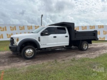 2019 FORD F-550 SINGLE AXLE DUMP TRUCK VIN: 1FD0W5HT7KED41679
