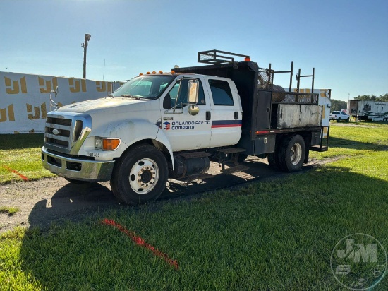 2009 FORD F-650XL SD CREW CAB S/A MECHANICS TRUCK VIN: 3FRWW65D99V215875