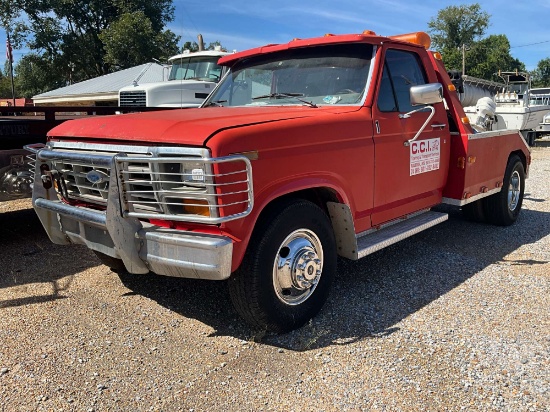 1986 Ford F-350 Single Axle Wrecker Vin: 1fdkf371xgnb39861
