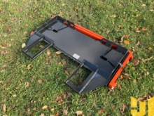 UNUSED KC SKID STEER FORK FRAME W/42" FORKS 45 INCH