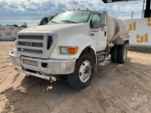 2007 FORD F-750SD SINGLE AXLE WATER TRUCK VIN: 3FRXF75E27V448867
