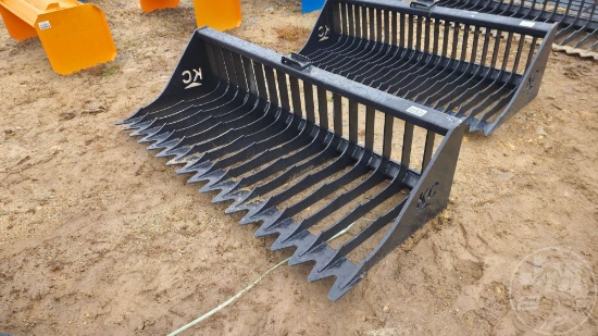UNUSED KC 76 INCH SKELETON BUCKET W/ HIGH SIDE
