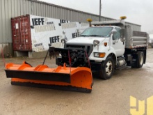 2015 FORD F-750 SINGLE AXLE DUMP TRUCK VIN: 3FRWF7FK4FV680188