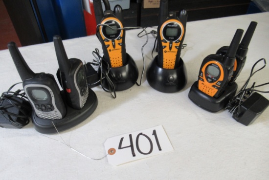 2 Motorola Talkabout T7400 w/chargers, 2 Midland X-TraTalk LXT435 w/chargers and 2 Uniden w/chargers
