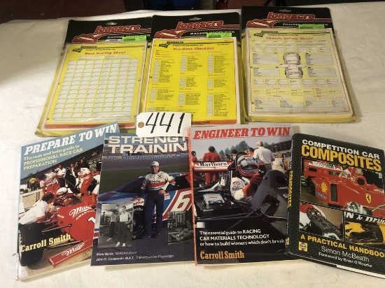 Track Events Check List and Driving Instruction Books