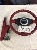 2002 ALMS Audi TT Original Stearing Wheel and Emergency Brake Handle